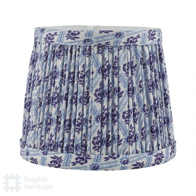 St John Street Blue Cotton Empire Shade 14cm