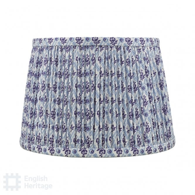 St John Street Blue Cotton Empire Shade 25.5cm