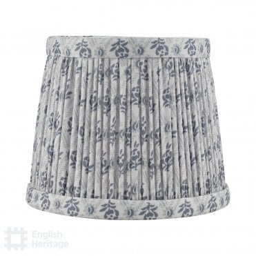 grey empire shade with grey block print floral pattern
