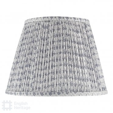 grey empire block printed floral shade