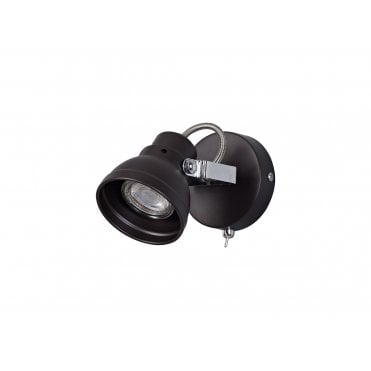 STAGE Adjustable Spotlight Plate Oiled Bronze/Polished Chrome