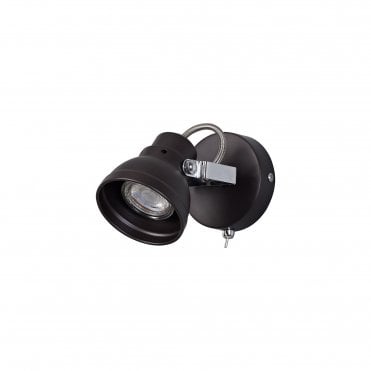 STAGE Adjustable Spotlight Plate Oiled Bronze/Polished Chrome