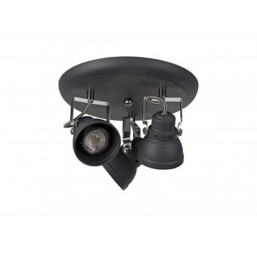 STAGE Spotlight Plate Matt Grey/Polished Chrome