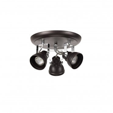 STAGE Spotlight Plate Oiled Bronze/Polished Chrome