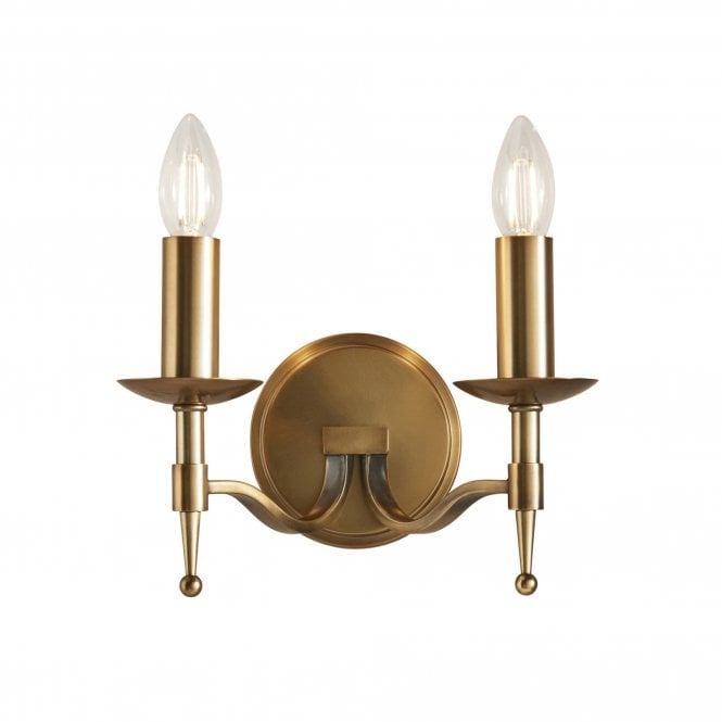 STANFORD Antique Brass Twin Wall