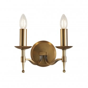 STANFORD Antique Brass Twin Wall