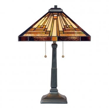 STEPHEN - Table Lamp with Tiffany Glass