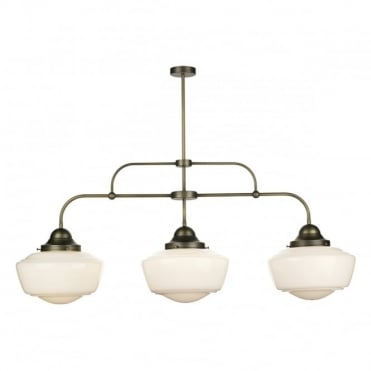 STOWE - 3 Light Opal Glass Ceiling Pendant