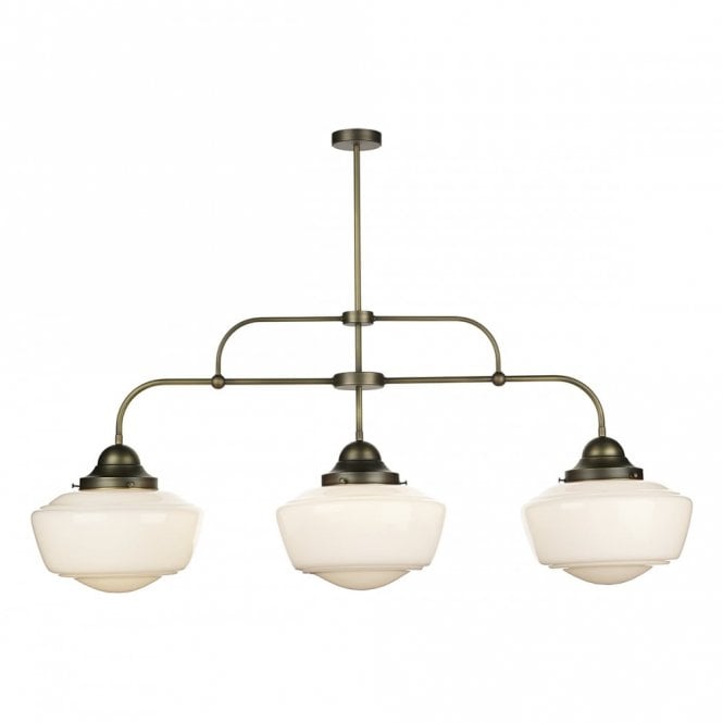 STOWE - 3 Light Opal Glass Ceiling Pendant