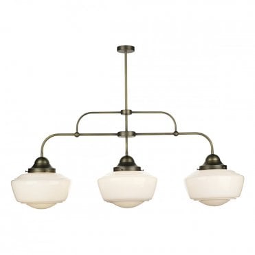 STOWE - 3 Light Opal Glass Ceiling Pendant