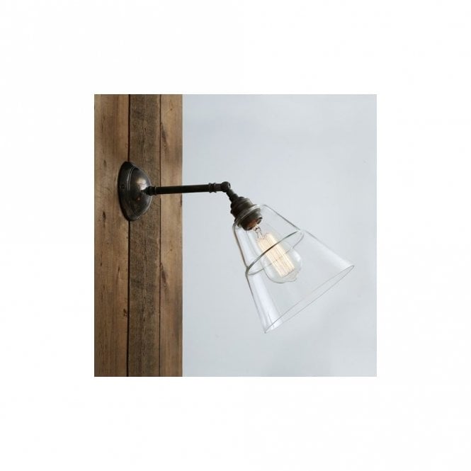 STRAFF - Industrial Wall Light In Antique Silver