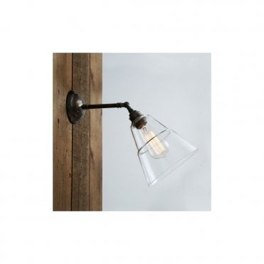 STRAFF - Industrial Wall Light In Antique Silver