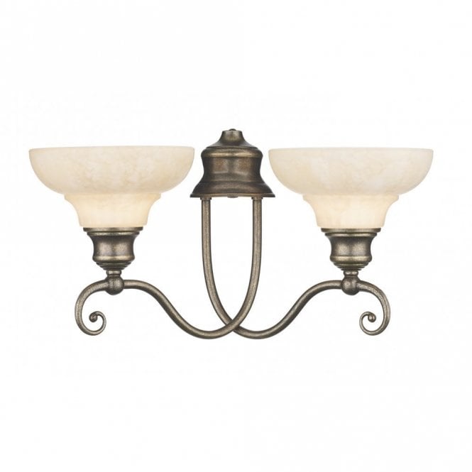 STRATFORD - Double Aged Brass Wall Light