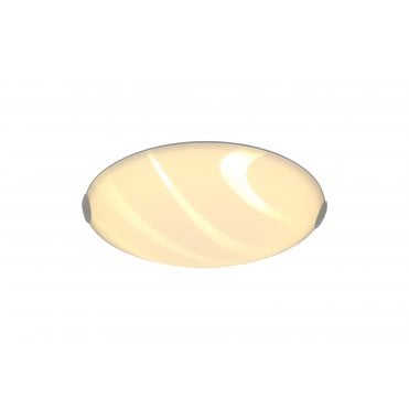 STRIATION 24W LED Ceiling Light Polished Chrome/White