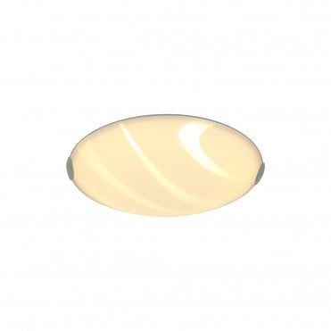 STRIATION 24W LED Ceiling Light Polished Chrome/White