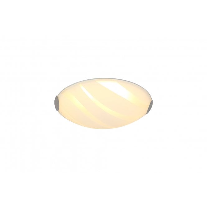 STRIATION Ceiling Light Polished Chrome/White