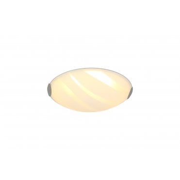 STRIATION Ceiling Light Polished Chrome/White