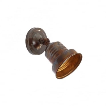 SUCRE - Industrial Spot Light In Antique Brass