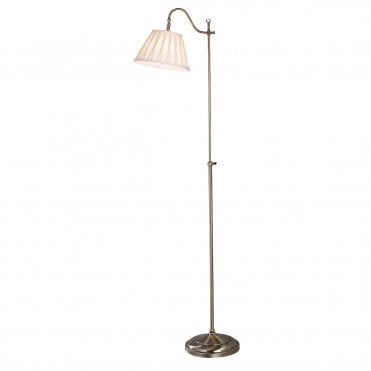 Traditional floor lamp with shade 