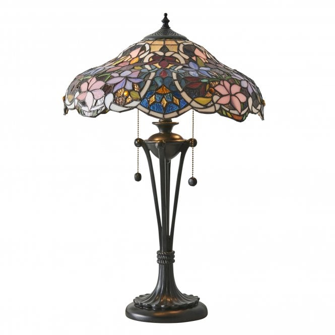 SULLIVAN Medium Table with Tiffany Glass