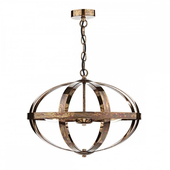 SYMBOL - 3 Light Ceiling Pendant Petrol Copper