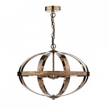 SYMBOL - 3 Light Ceiling Pendant Petrol Copper