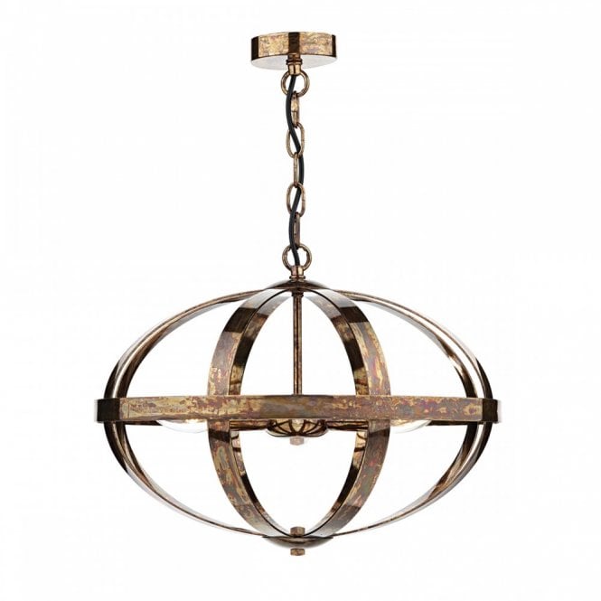 SYMBOL - 3 Light Ceiling Pendant Petrol Copper