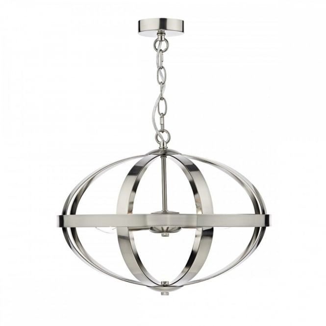 SYMBOL - 3 Light Ceiling Pendant Sat Chrome