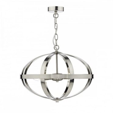 SYMBOL - 3 Light Ceiling Pendant Sat Chrome