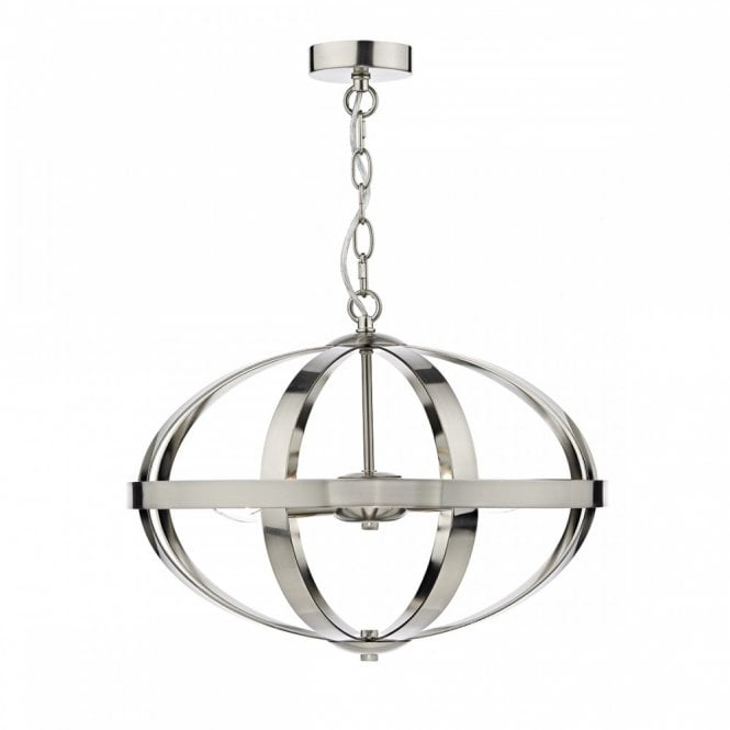 SYMBOL - 3 Light Ceiling Pendant Sat Chrome