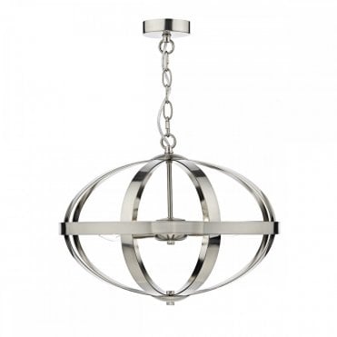 SYMBOL - 3 Light Ceiling Pendant Sat Chrome