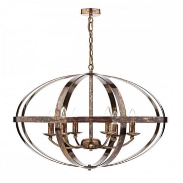 SYMBOL - 6 Light Ceiling Pendant Petrol Copper