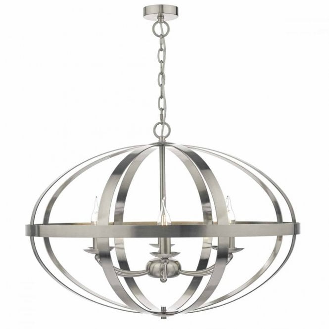 SYMBOL - 6lt Satin Chrome Ceiling Pendant