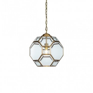 SYMPHONY Pendant Light Brass Octagon, Hexagon & Square Pendant
