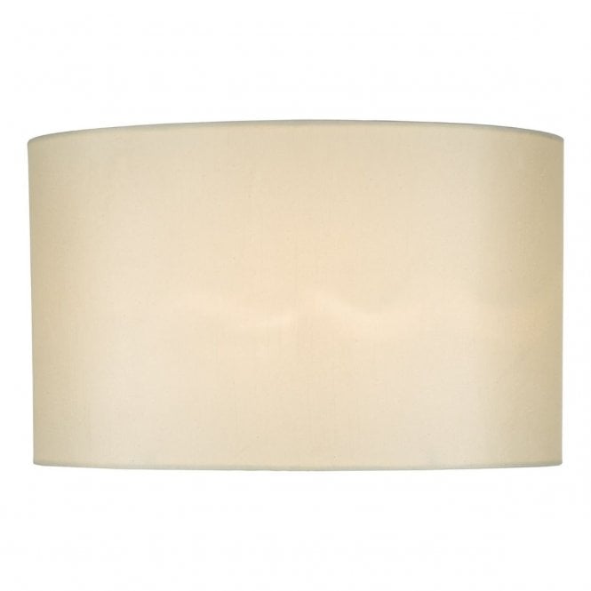 Syracuse White Faux Silk Oval Shade 40cm