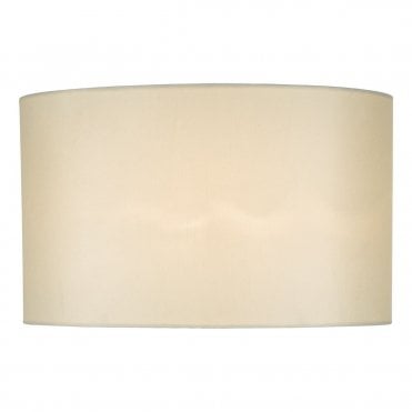 White Faux Silk Oval Shade 40cm