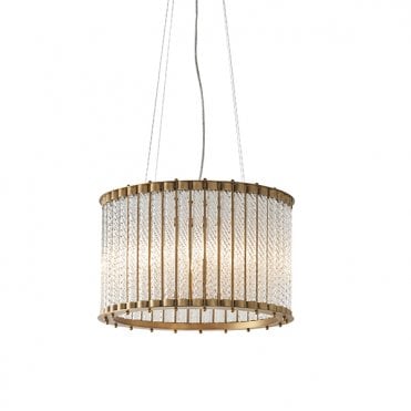 TABLA Glass Tube Chandelier