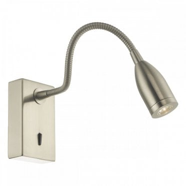 TADLEY Wall Reading Light Satin Nickel LED