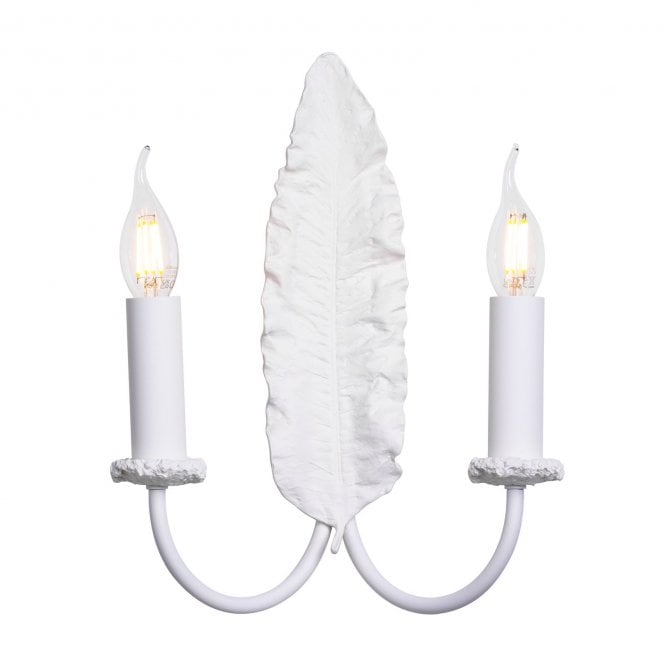 Tahiti 2 Light Wall In White - Bracket Only