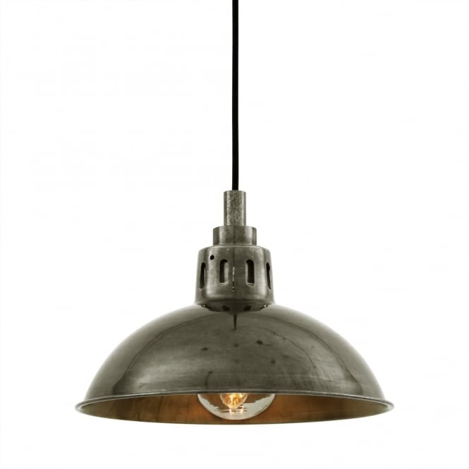 TALISE Industrial Antique Silver Bathroom Ceiling Pendant IP65