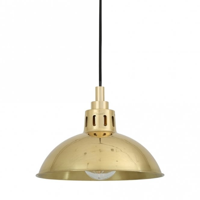 TALISE Industrial Polished Brass Bathroom Ceiling Pendant IP65