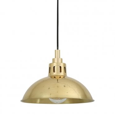 TALISE Industrial Polished Brass Bathroom Ceiling Pendant IP65