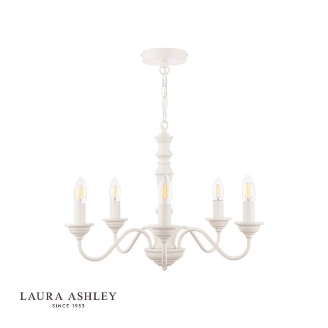 Tate 5 Light Wooden Pendant Off-White