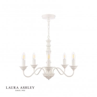 off white 5 arm candelabra chandelier 