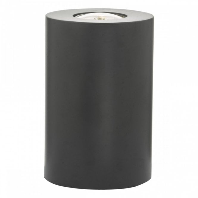TEDRICK Small Cylindrical Table Lamp Black with LED Included