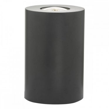 TEDRICK Small Cylindrical Table Lamp Black with LED Included