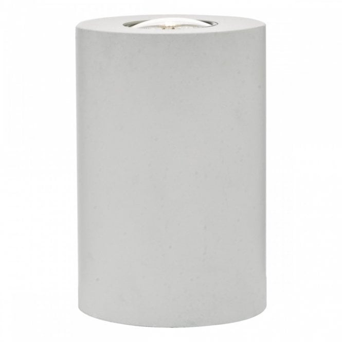 TEDRICK Small Cylindrical Table Lamp White with LED Included
