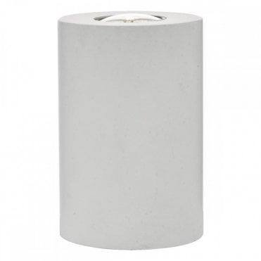 TEDRICK Small Cylindrical Table Lamp White with LED Included