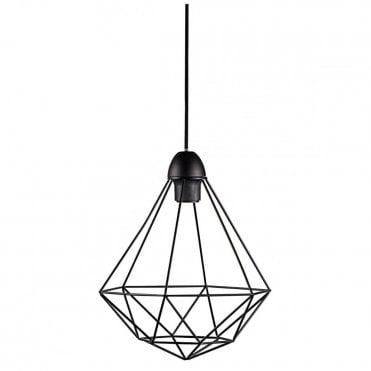 TEES - Geometric Ceiling Pendant Black