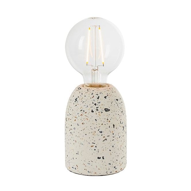 Terrazzo Table Lamp White with Switch